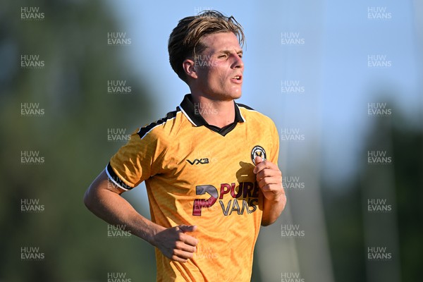 080726 - Newport City v Newport County - Pre Season Friendly - Tom Davies of Newport County