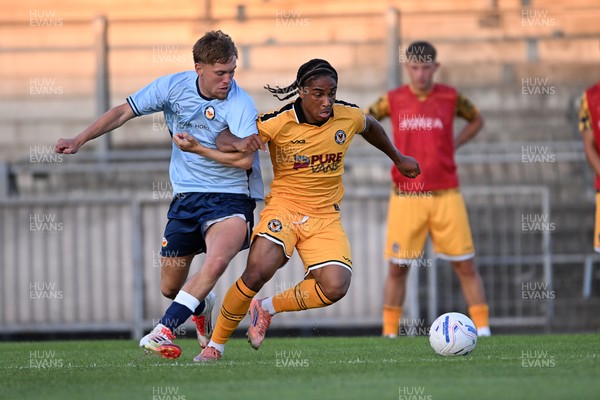080726 - Newport City v Newport County - Pre Season Friendly - Moses Alexander-Walker of Newport County