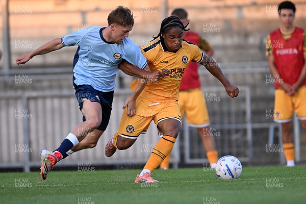 080726 - Newport City v Newport County - Pre Season Friendly - Moses Alexander-Walker of Newport County