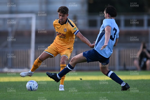 080726 - Newport City v Newport County - Pre Season Friendly - Harrison Biggins of Newport County