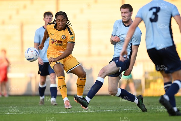 080726 - Newport City v Newport County - Pre Season Friendly - Moses Alexander-Walker of Newport County