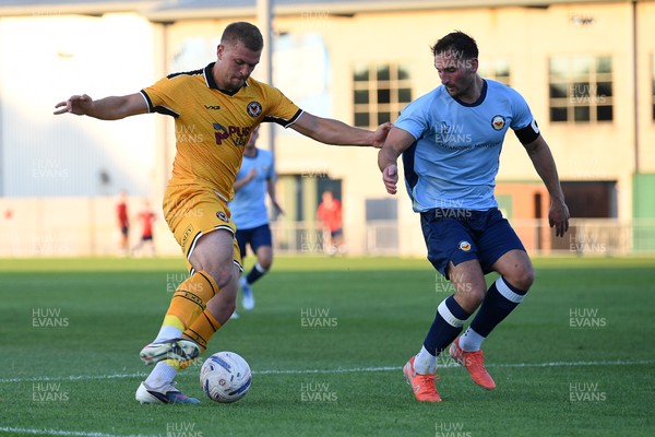 080726 - Newport City v Newport County - Pre Season Friendly - Cole Jarvis of Newport County