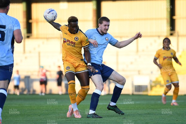 080726 - Newport City v Newport County - Pre Season Friendly - Shaquille Gwengwe of Newport County