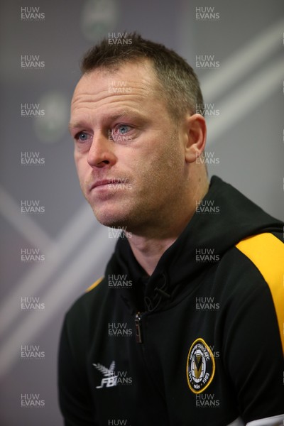 040119 - Newport County Media Interviews prior to their 3rd Round FA Cup game with Leicester City - Newport County Manager Michael Flynn speaks to the media