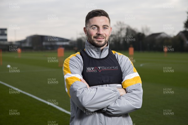 040119 - Newport County Media Interviews prior to their 3rd Round FA Cup game with Leicester City - Padraig Amond of Newport County on the training pitch