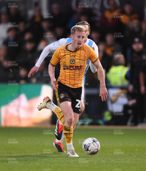 090424 - Newport County v Accrington Stanley - Sky Bet League Two - Harry Charley of Newport County