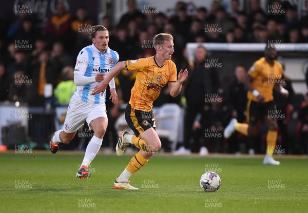 090424 - Newport County v Accrington Stanley - Sky Bet League Two - Harry Charley of Newport County
