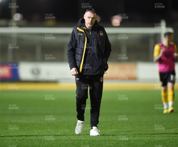 090424 - Newport County v Accrington Stanley - Sky Bet League Two - Graham Coughlan, Manager of Newport county at full time