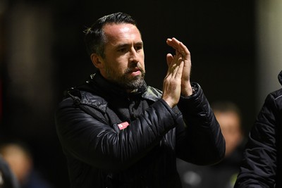 270126 - Newport County v Accrington Stanley - Sky Bet League 2 - Newport County Head Coach, Christian Fuchs