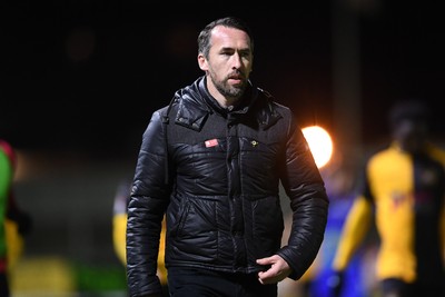 270126 - Newport County v Accrington Stanley - Sky Bet League 2 - Newport County Head Coach, Christian Fuchs