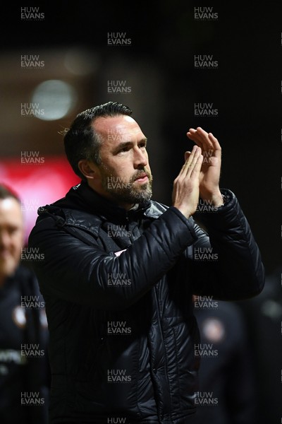 270126 - Newport County v Accrington Stanley - Sky Bet League 2 - Newport County Head Coach, Christian Fuchs