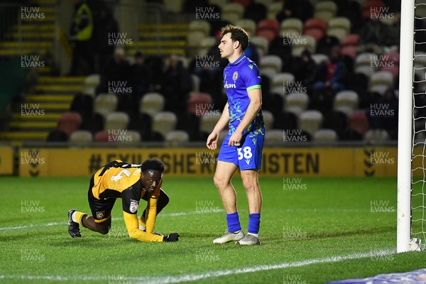 270126 - Newport County v Accrington Stanley - Sky Bet League 2 - Nathan Opoku of Newport County scores a goal