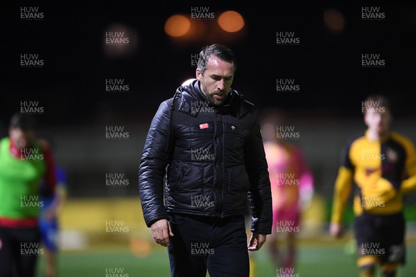 270126 - Newport County v Accrington Stanley - Sky Bet League 2 - Dejected Newport County Head Coach, Christian Fuchs