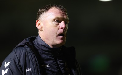 140323 - Newport County v AFC Wimbledon, EFL Sky Bet League 2 -Newport County manager Graham Coughlan at the end of the match