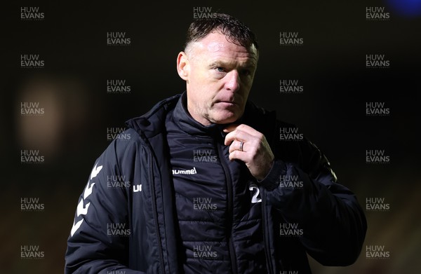 140323 - Newport County v AFC Wimbledon, EFL Sky Bet League 2 -Newport County manager Graham Coughlan at the end of the match