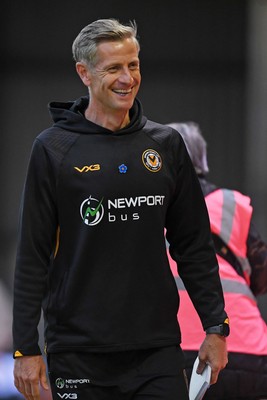 230925 - Newport County v Arsenal U21 - Vertu Trophy - Newport County Manager, David Hughes
