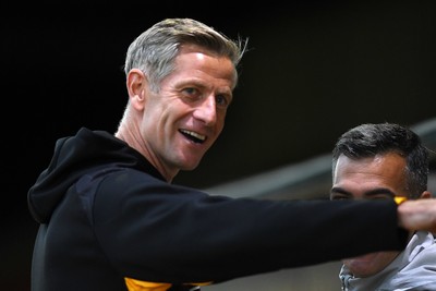 230925 - Newport County v Arsenal U21 - Vertu Trophy - Newport County Manager, David Hughes