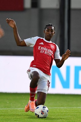 230925 - Newport County v Arsenal U21 - Vertu Trophy - Marli Salmon of Arsenal U21s