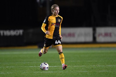 230925 - Newport County v Arsenal U21 - Vertu Trophy - Sam Braybrooke of Newport County