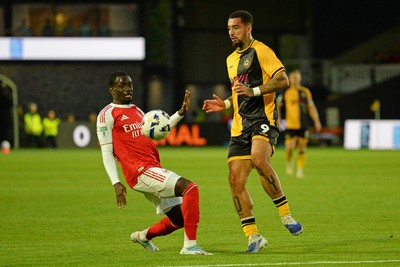 230925 - Newport County v Arsenal U21 - Vertu Trophy - Courtney Baker-Richardson of Newport County