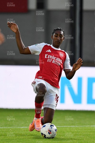 230925 - Newport County v Arsenal U21 - Vertu Trophy - Marli Salmon of Arsenal U21s