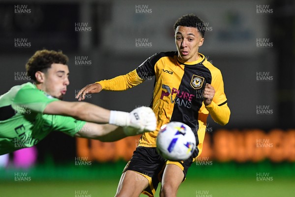 230925 - Newport County v Arsenal U21 - Vertu Trophy - Myles Mckenzie of Newport County