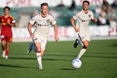 040826 - Newport County v AS Roma - Pre-Season Friendly - Matt Smith of Newport County
