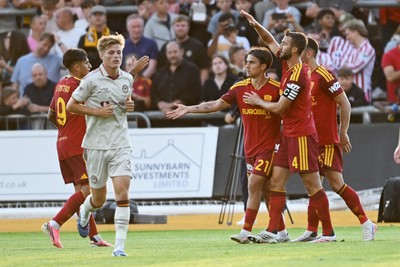 040826 - Newport County v AS Roma - Pre-Season Friendly - Roma add a third goal