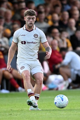 040826 - Newport County v AS Roma - Pre-Season Friendly - Cameron Evans of Newport County