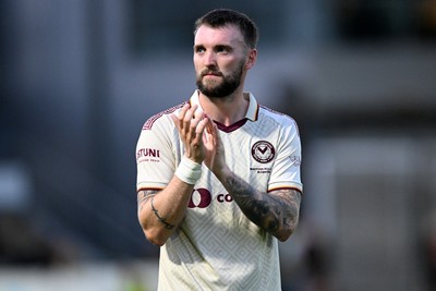 040826 - Newport County v AS Roma - Pre-Season Friendly - Kyle Cameron of Newport County applauding fans at full time