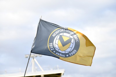 040826 - Newport County v AS Roma - Pre-Season Friendly - A Newport flag