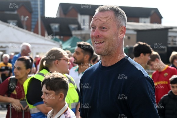 040826 - Newport County v AS Roma - Pre-Season Friendly - Michael Flynn arrives at the stadium for the game