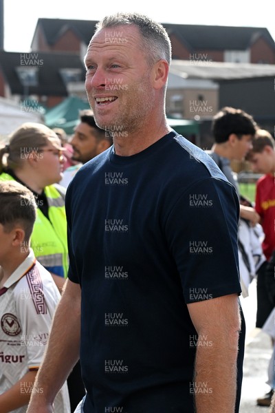 040826 - Newport County v AS Roma - Pre-Season Friendly - Michael Flynn arrives at the stadium for the game