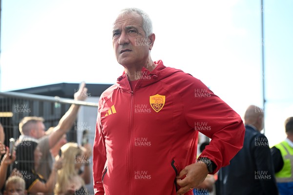040826 - Newport County v AS Roma - Pre-Season Friendly - Gian Piero Gasperini, Roma Manager arrives at the stadium