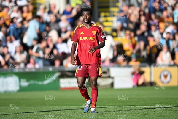 040826 - Newport County v AS Roma - Pre-Season Friendly - Evan Ndicka of Roma