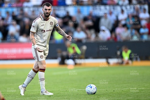040826 - Newport County v AS Roma - Pre-Season Friendly - Kyle Cameron of Newport County