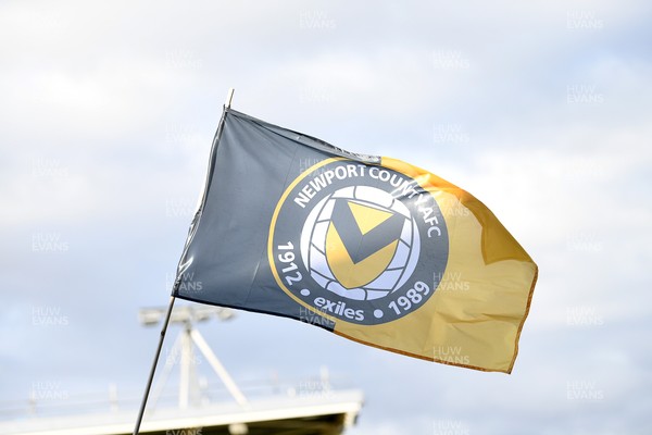 040826 - Newport County v AS Roma - Pre-Season Friendly - A Newport flag