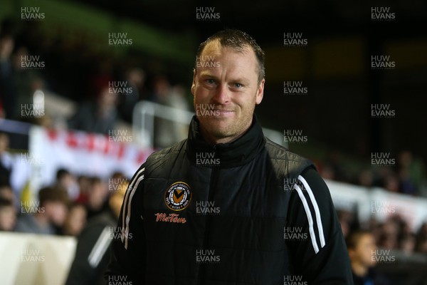 211117 - Newport County v Barnet - SkyBet League Two - Michael Flynn, Manager of Newport County