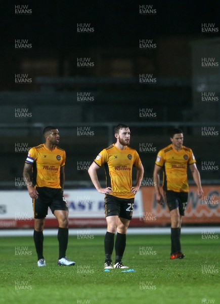 211117 - Newport County v Barnet - SkyBet League Two - Dejected Mark O'Brien of Newport County