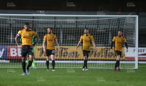 211117 - Newport County v Barnet - SkyBet League Two - Dejected Newport County