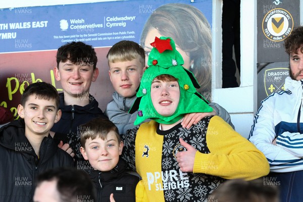261225 - Newport County v Barnet - Sky Bet League 2 - Fans of Newport County get into the Christmas spirit 
