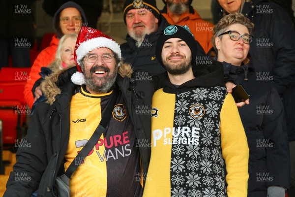 261225 - Newport County v Barnet - Sky Bet League 2 - Fans of Newport County get into the Christmas spirit 