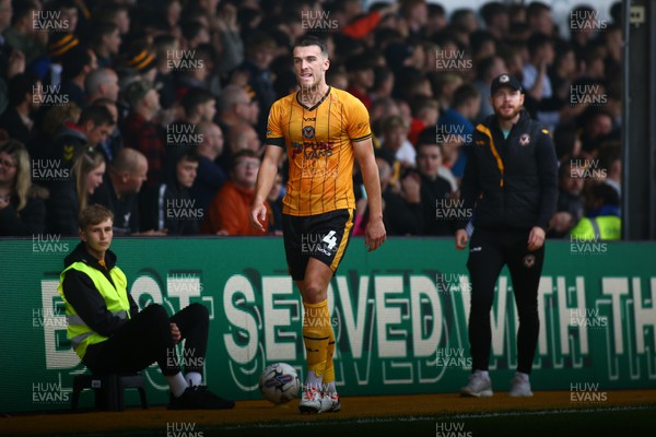 160923 - Newport County v Barrow - Sky Bet League 2 -  Ryan Delaney of Newport County is dejected after being sent off