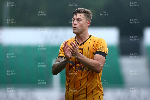 160923 - Newport County v Barrow - Sky Bet League 2 -  James Clarke of Newport County applauds the fans after the game