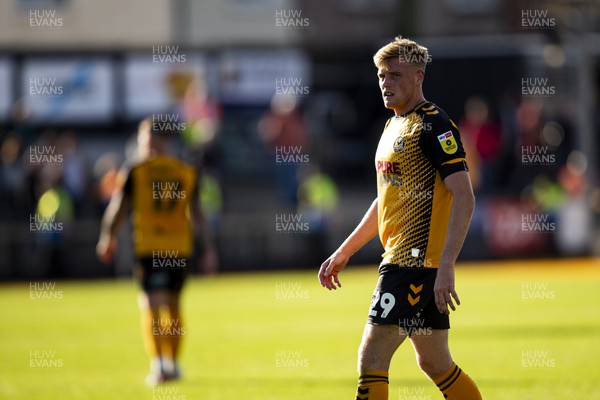 170922 - Newport County v Barrow - Sky Bet League 2 - Will Evans of Newport County in action