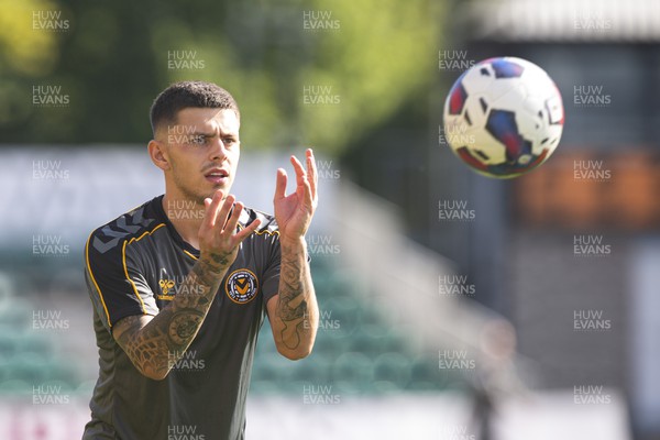 170922 - Newport County v Barrow - Sky Bet League 2 - Adam Lewis of Newport County during the warm up