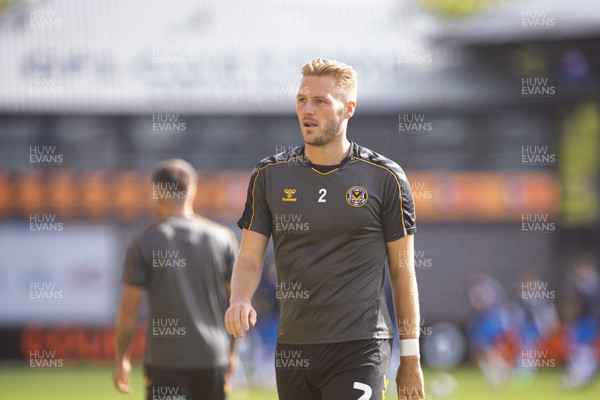 170922 - Newport County v Barrow - Sky Bet League 2 - Cameron Norman of Newport County during the warm up