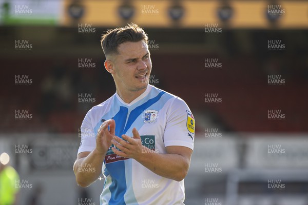 170922 - Newport County v Barrow - Sky Bet League 2 - Billy Waters of Barrow celebrates at full time celebrates at full time