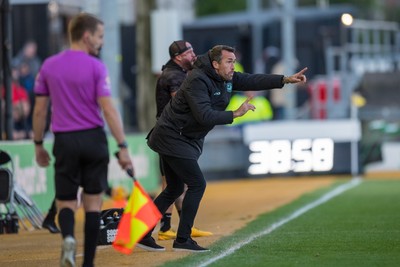 291125 - Newport County v Barrow - Sky Bet League 2 - Newport manager Christian Fuchs