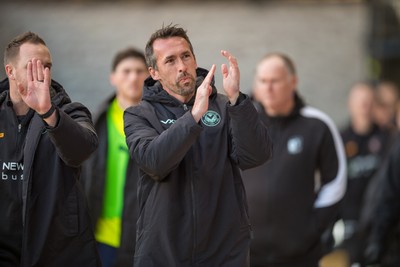 291125 - Newport County v Barrow - Sky Bet League 2 - Christian Fuchs, manager of Newport County
